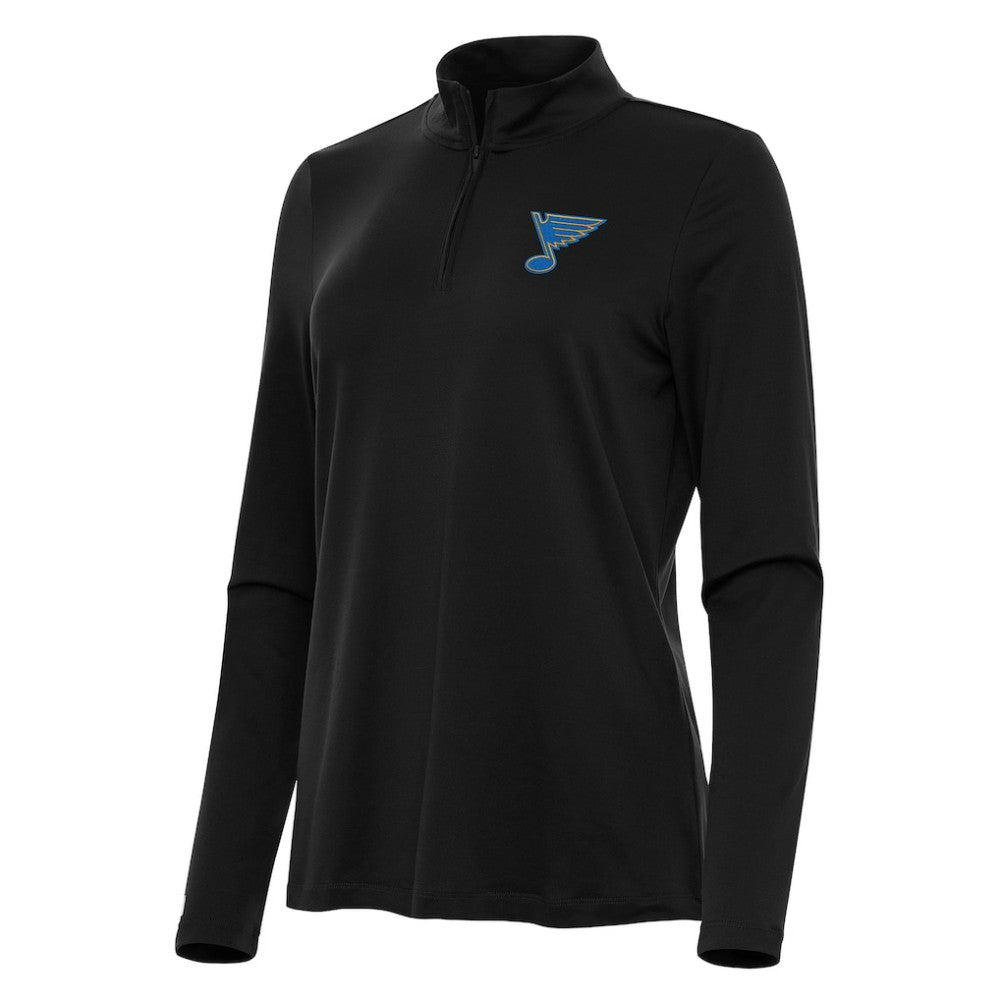 NHL Black St. Louis Blues Antigua Women's Reprocess Quarter-Zip Pullover