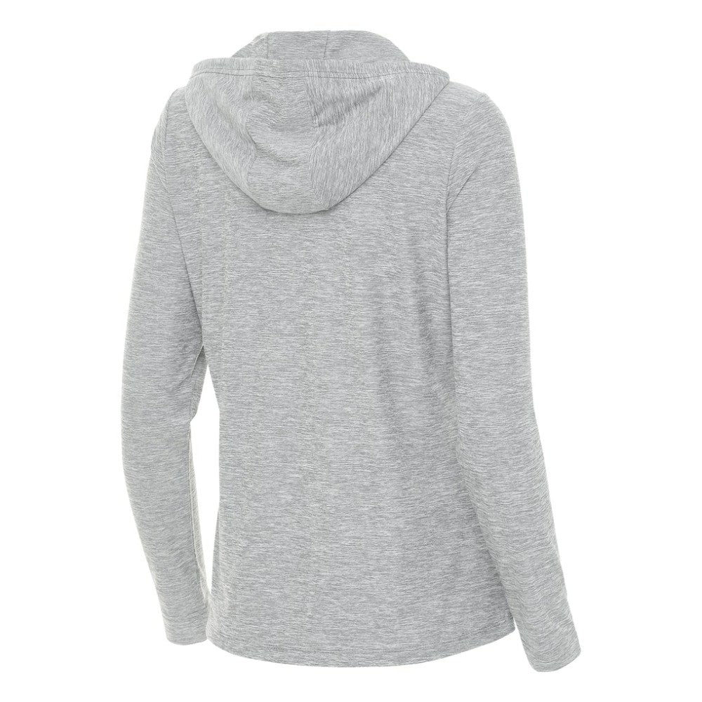 NHL Heather Gray Boston Bruins Antigua Women's Daybreak Quarter-Zip Hoodie