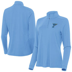 NHL Blue St. Louis Blues Antigua Women's Intent Quarter-Zip Pullover