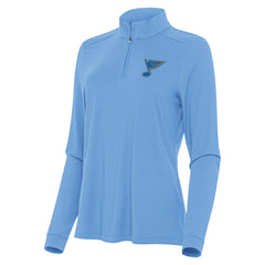 NHL Blue St. Louis Blues Antigua Women's Intent Quarter-Zip Pullover