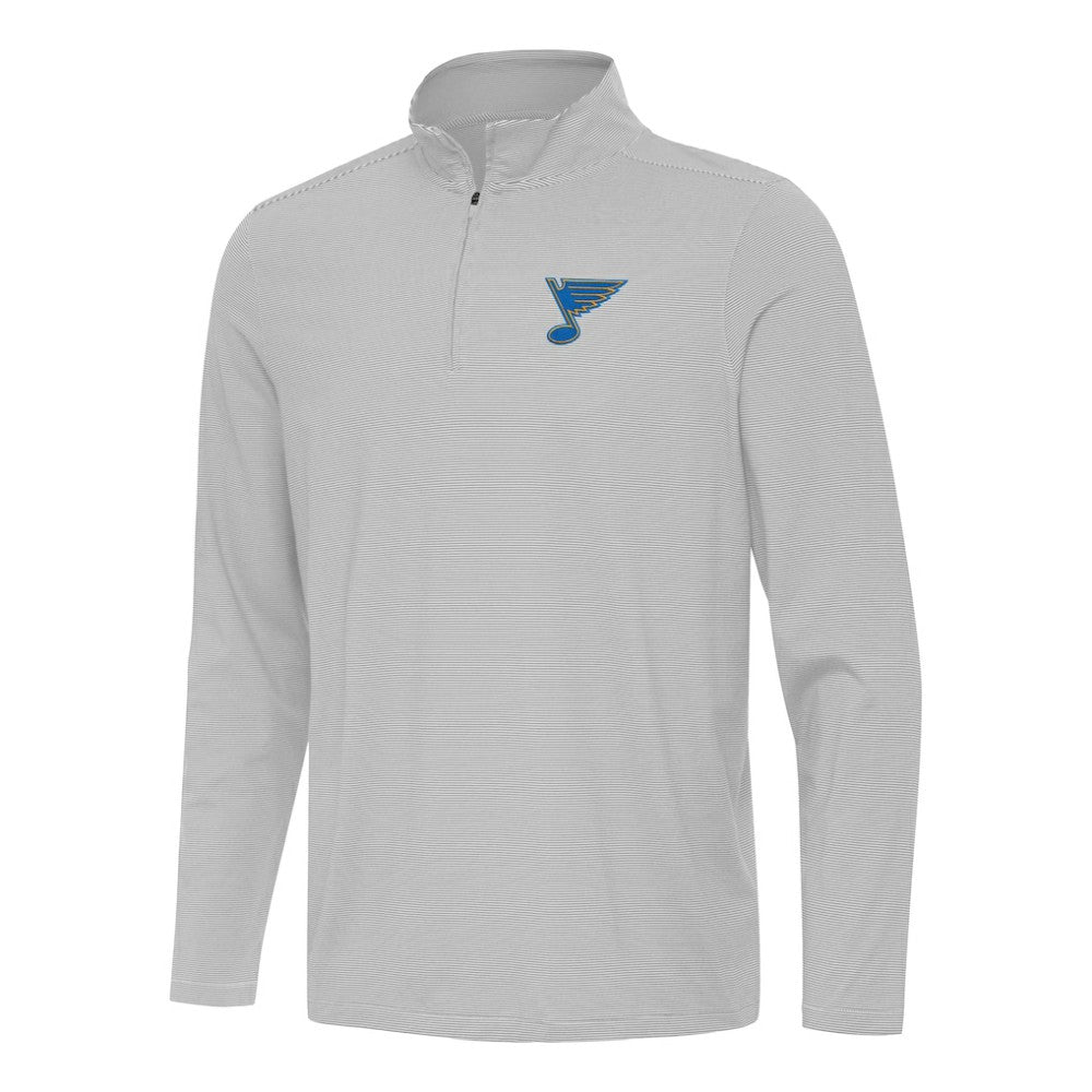 NHL Gray St. Louis Blues Antigua Twine Quarter-Zip Pullover