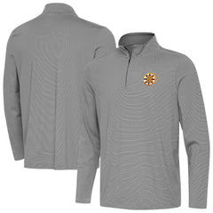 NHL Black Boston Bruins Antigua Twine Quarter-Zip Pullover