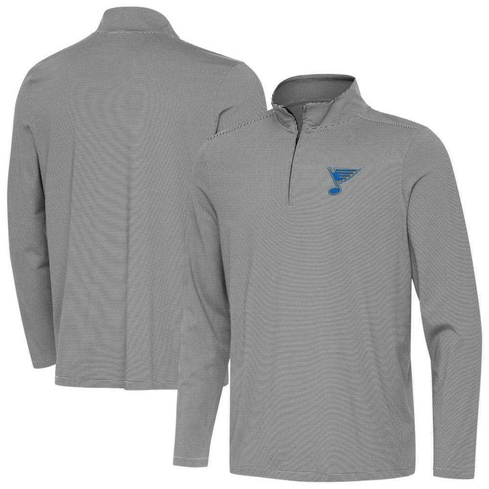 NHL Black St. Louis Blues Antigua Twine Quarter-Zip Pullover