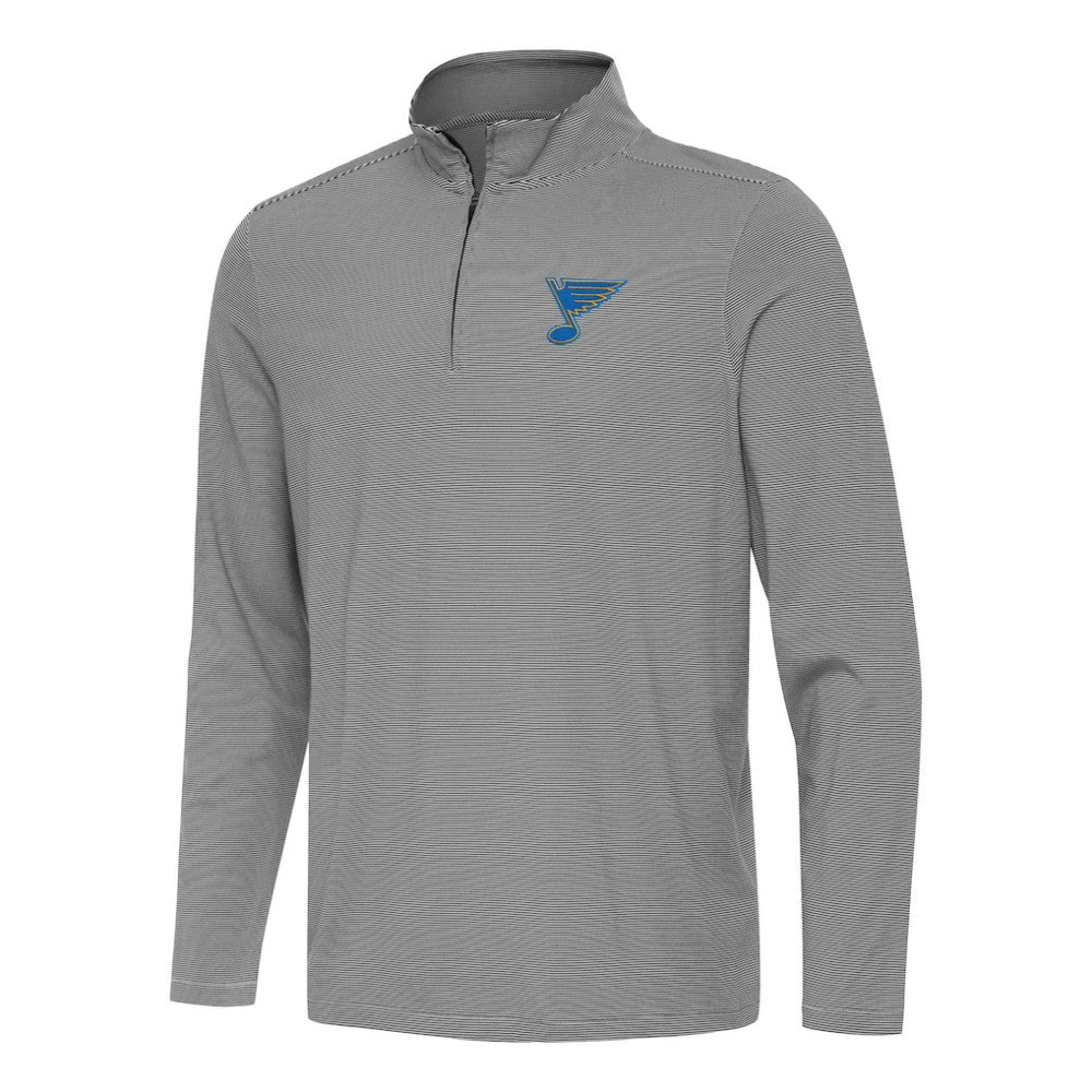 NHL Black St. Louis Blues Antigua Twine Quarter-Zip Pullover
