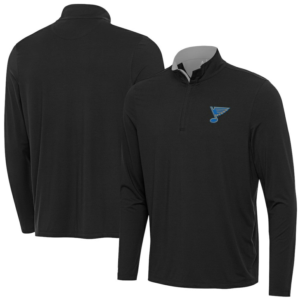 NHL Heather Gray St. Louis Blues Antigua Content Quarter-Zip Jacket