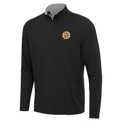 NHL Heather Gray Boston Bruins Antigua Content Quarter-Zip Jacket