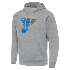 NHL Heather Gray St. Louis Blues Antigua Victory Tall Pullover Hoodie