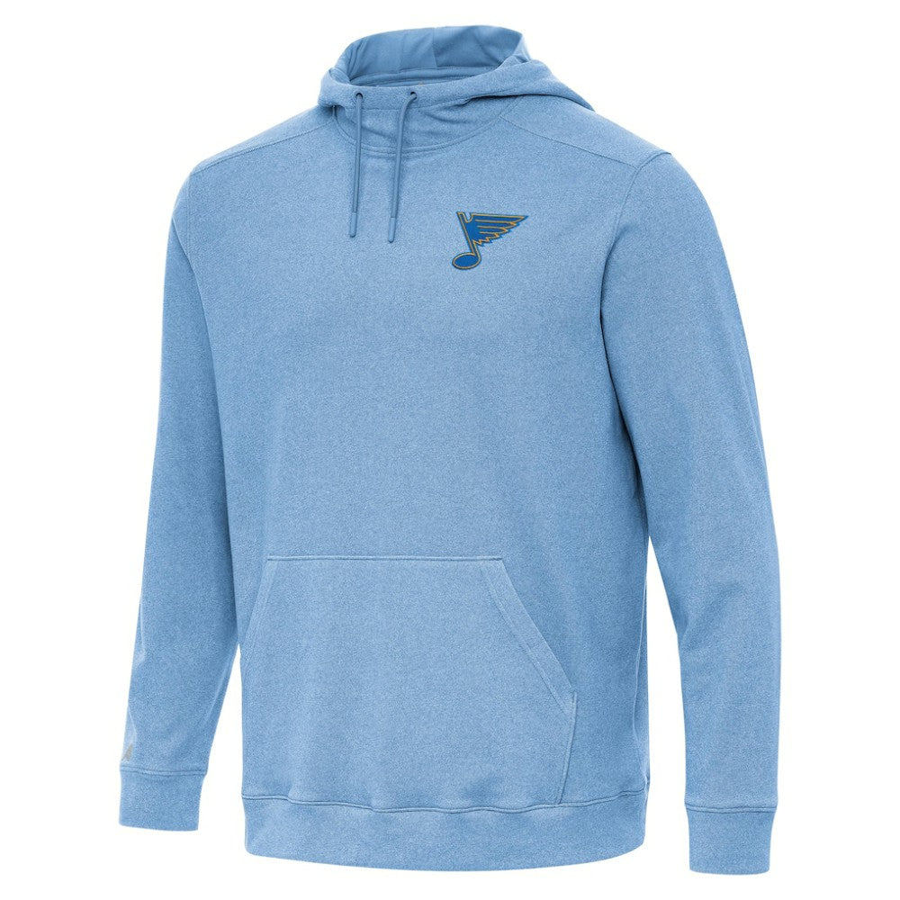 NHL Heather Blue St. Louis Blues Antigua Cloud Pullover Hoodie