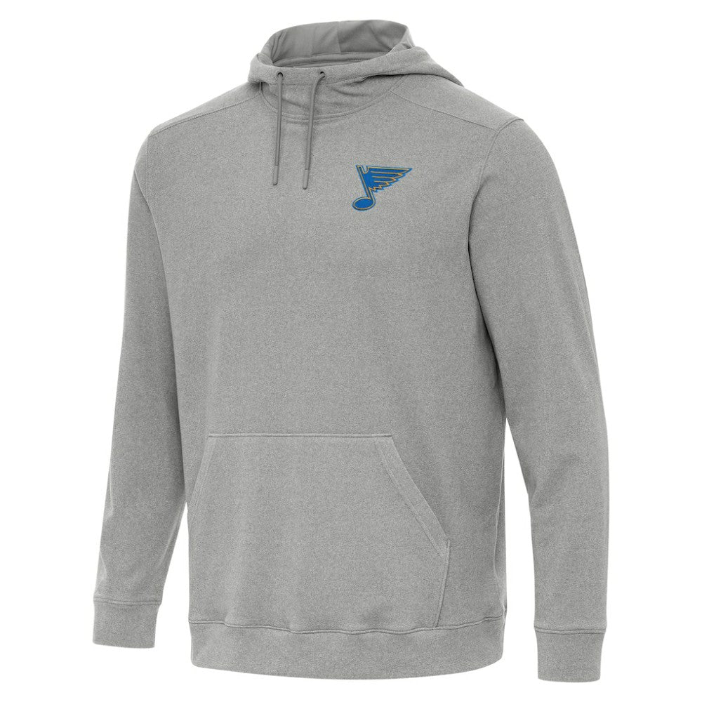 NHL Heather Gray St. Louis Blues Antigua Cloud Pullover Hoodie