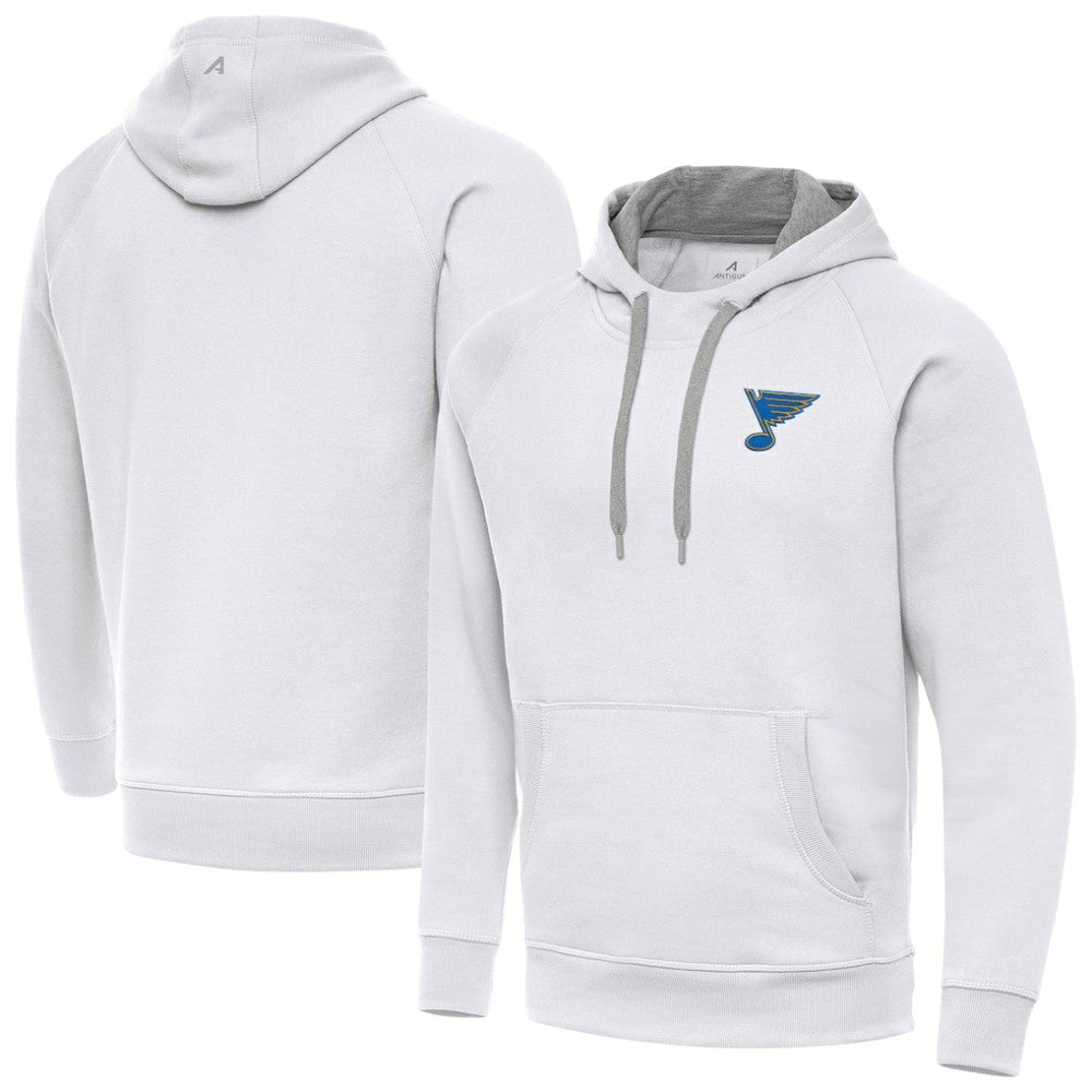 NHL White St. Louis Blues Antigua Victory Pullover Hoodie