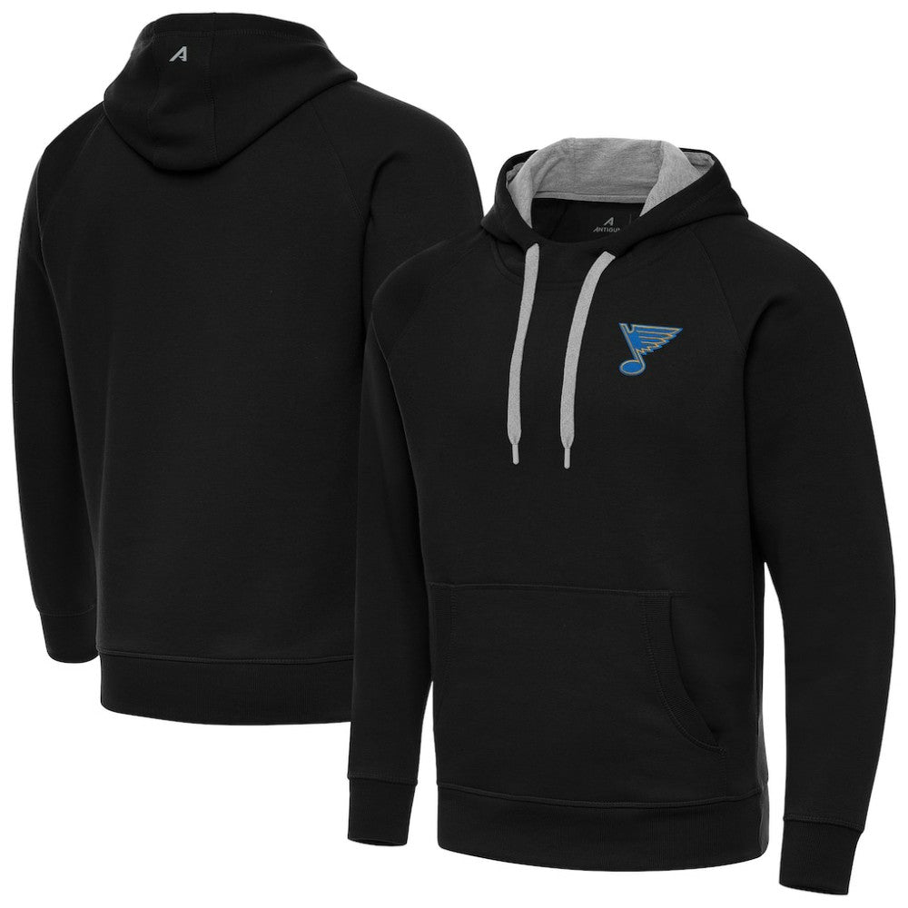 NHL Black St. Louis Blues Antigua Victory Pullover Hoodie