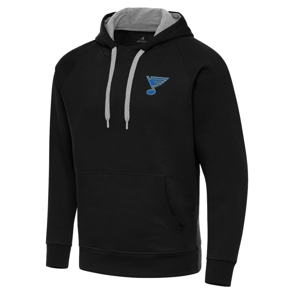 NHL Black St. Louis Blues Antigua Victory Pullover Hoodie