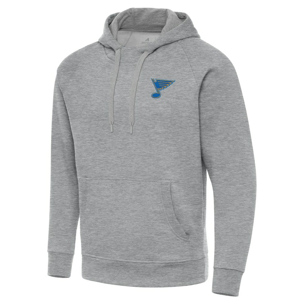 NHL Heather Gray St. Louis Blues Antigua Victory Pullover Hoodie