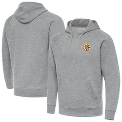 NHL Heather Gray Boston Bruins Antigua Victory Tall Pullover Hoodie