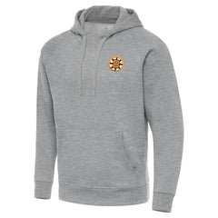 NHL Heather Gray Boston Bruins Antigua Victory Tall Pullover Hoodie