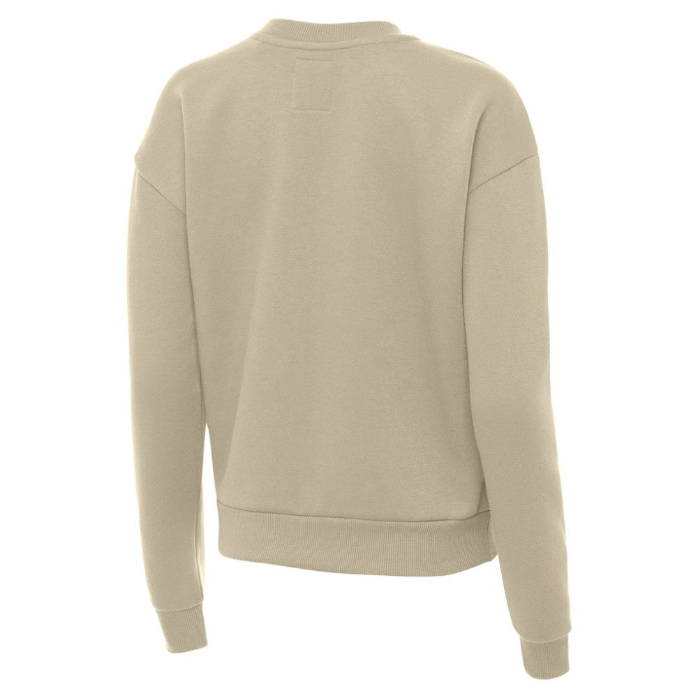 NHL Khaki Boston Bruins Antigua Women's Victory Pullover Sweatshirt