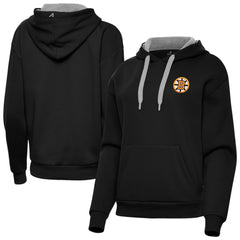 NHL Black Boston Bruins Antigua Women's Victory Pullover Hoodie