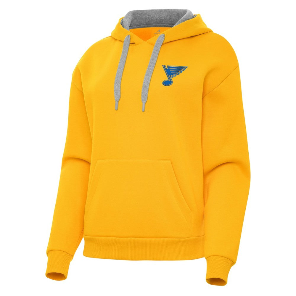 NHL Gold St. Louis Blues Antigua Women's Victory Pullover Hoodie