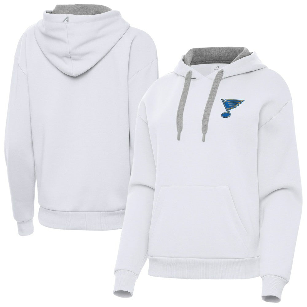 NHL White St. Louis Blues Antigua Women's Victory Pullover Hoodie