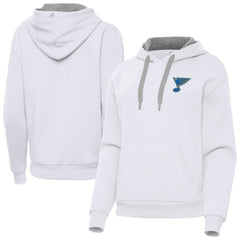 NHL White St. Louis Blues Antigua Women's Victory Pullover Hoodie