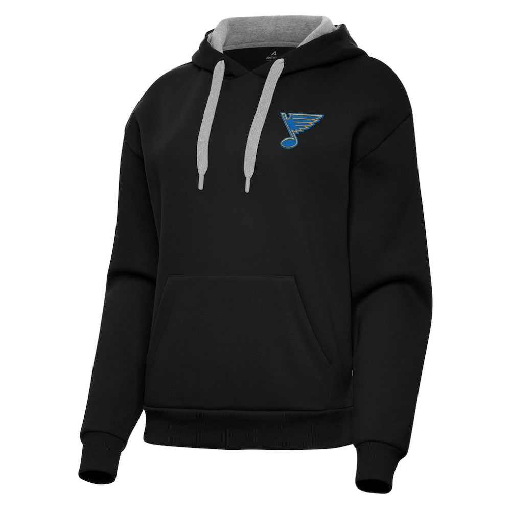 NHL Black St. Louis Blues Antigua Women's Victory Pullover Hoodie