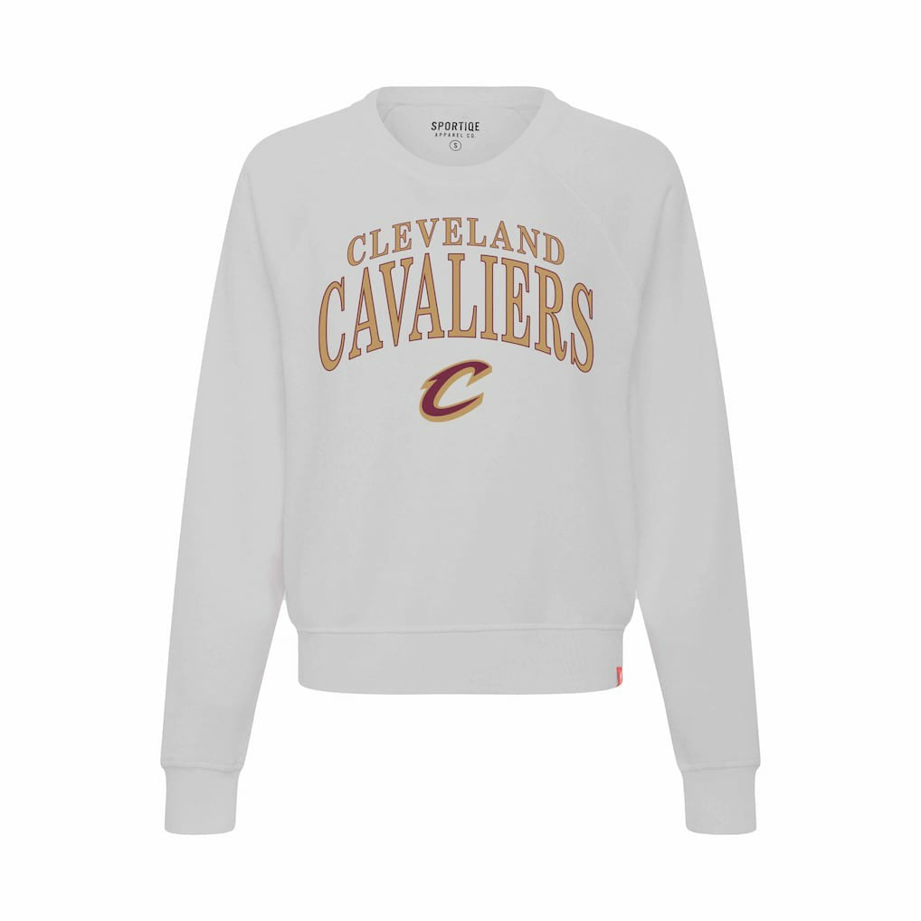 NBA Cleveland Cavaliers Sportiqe Women's Genuine Issue Collection Ashlyn Cropped Sweatshirt sale