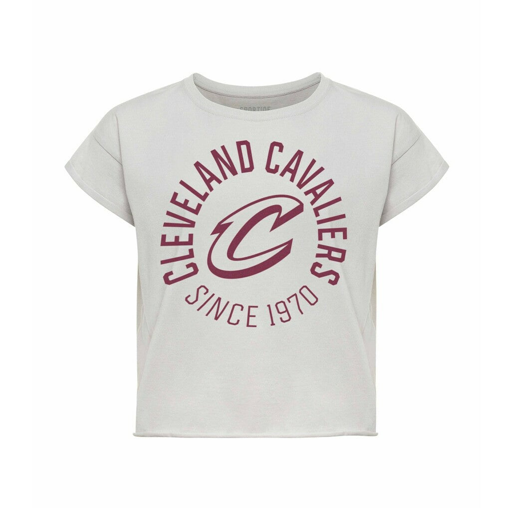 NBA Cleveland Cavaliers Sportiqe Women's Cropped Genuine Issue Collection Alana T-Shirt sale