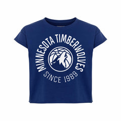 NBA Minnesota Timberwolves Sportiqe Women's Cropped Genuine Issue Collection Alana T-Shirt