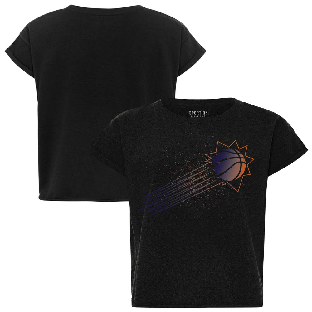 NBA Phoenix Suns Sportiqe Women's Cropped Genuine Issue Collection Alana T-Shirt