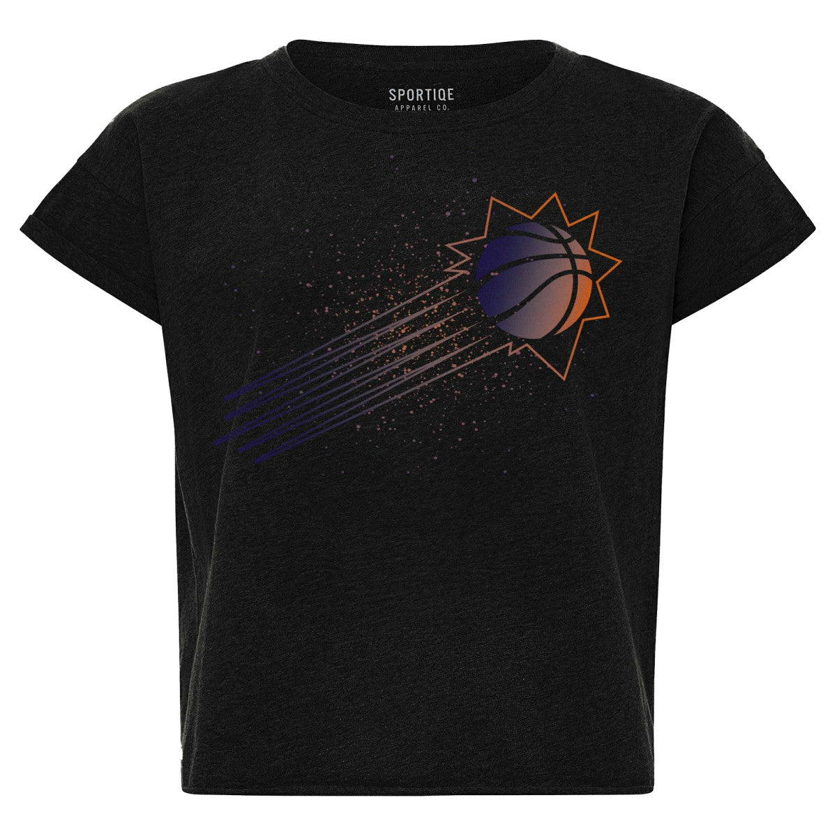 NBA Phoenix Suns Sportiqe Women's Cropped Genuine Issue Collection Alana T-Shirt