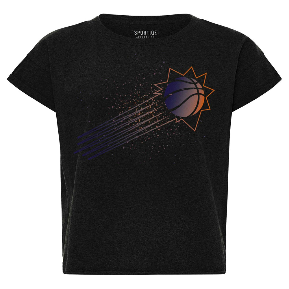 NBA Phoenix Suns Sportiqe Women's Cropped Genuine Issue Collection Alana T-Shirt