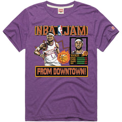 NBA Devin Booker Phoenix Suns Homage Unisex NBA Jam Tri-Blend T-Shirt