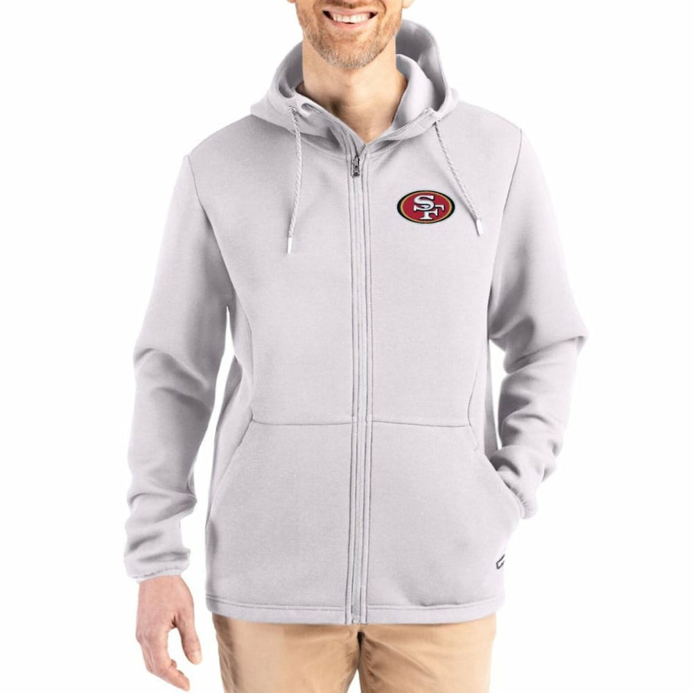 Cutter & Buck Roam Epic Comfort Recycled Full-Zip Hoodie Jacket - San Francisco 49ers