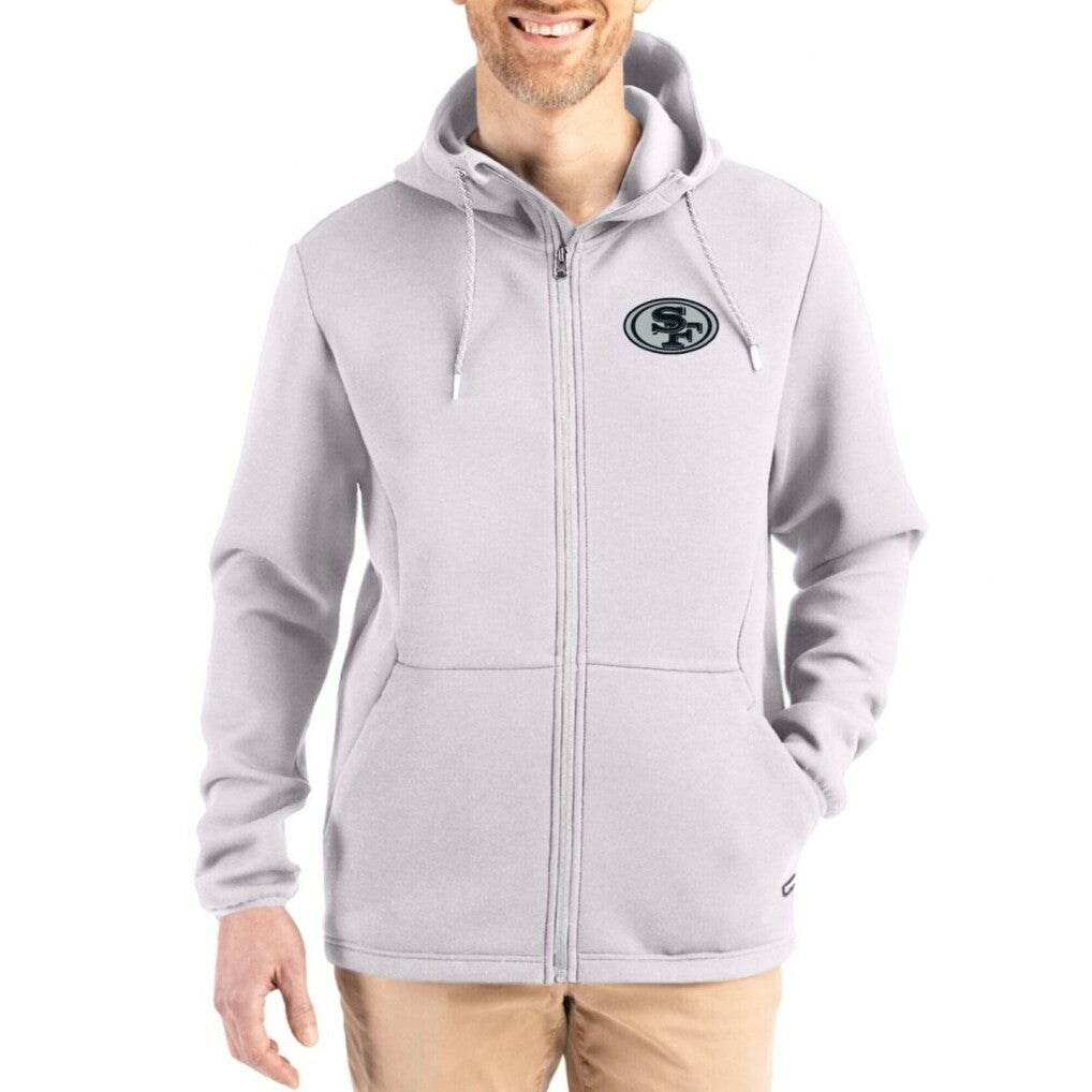 Cutter & Buck Roam Epic Comfort Recycled Full-Zip Hoodie Jacket - San Francisco 49ers