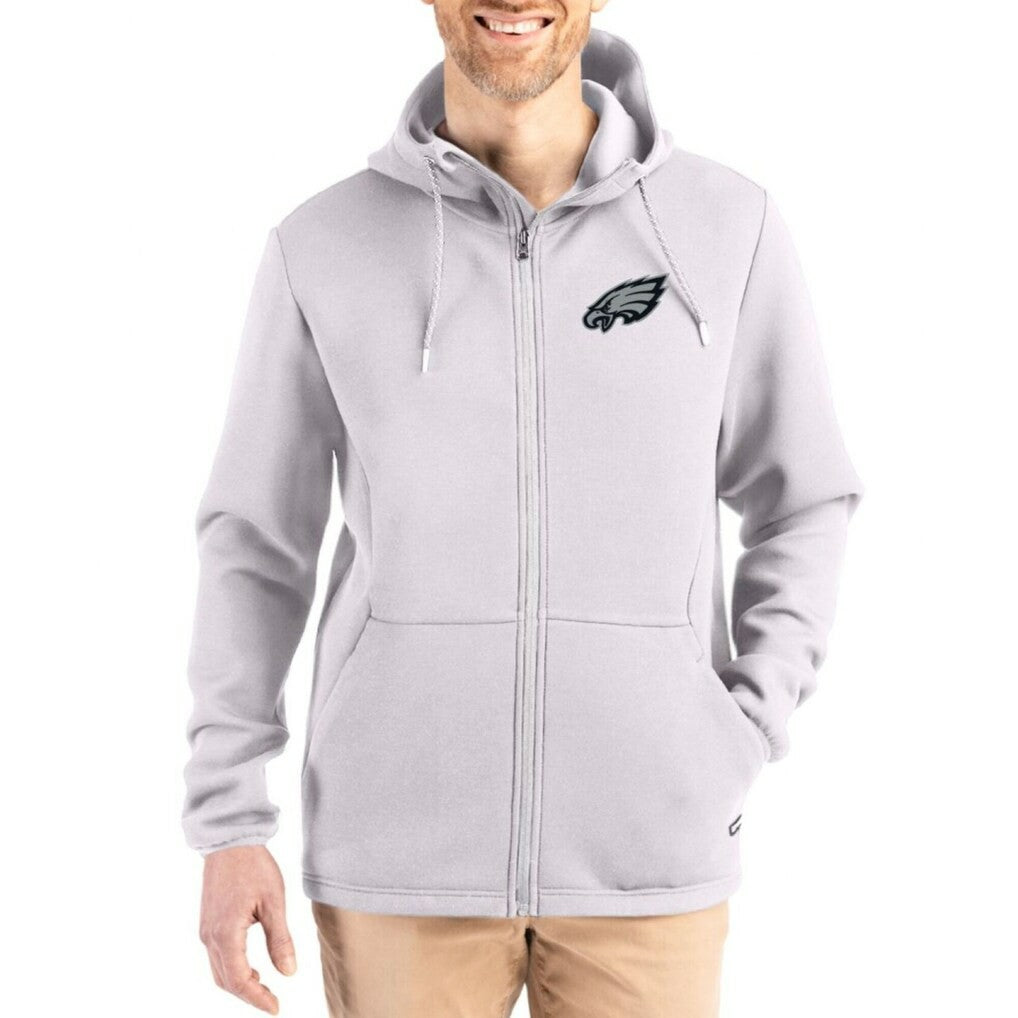 Cutter & Buck Roam Epic Comfort Recycled Full-Zip Hoodie Jacket - Philadelphia Eagles