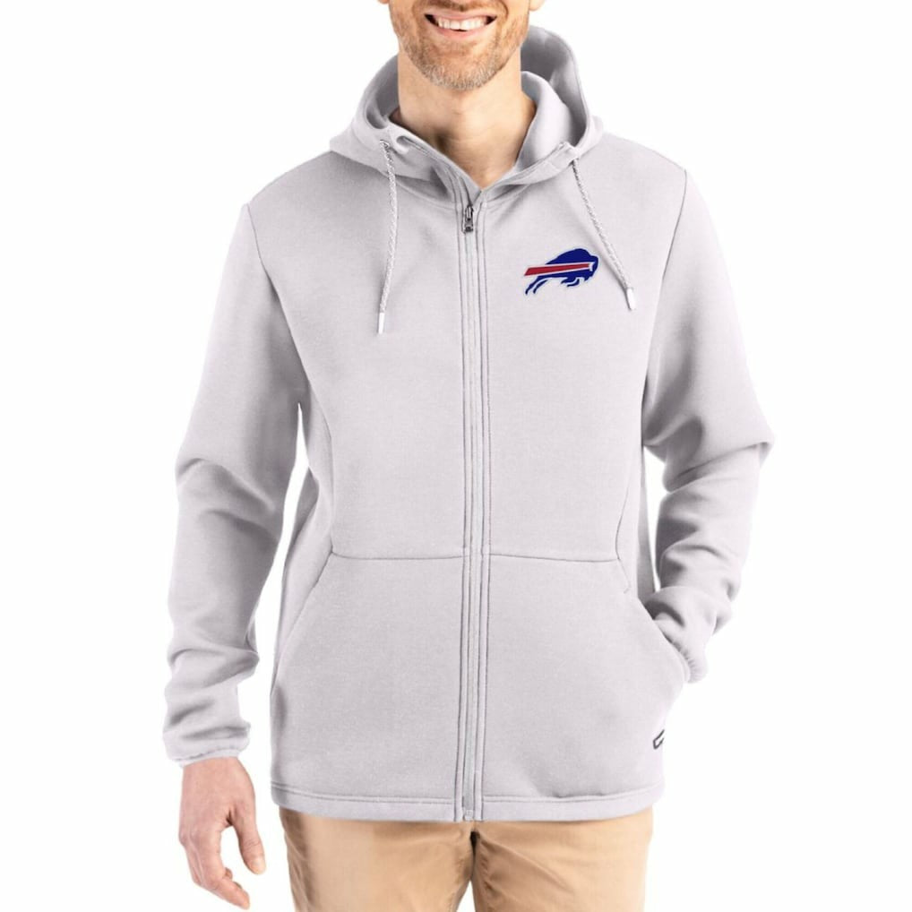 Cutter & Buck Roam Epic Comfort Recycled Full-Zip Hoodie Jacket - Buffalo Bills