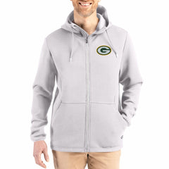 Cutter & Buck Roam Epic Comfort Recycled Full-Zip Hoodie Jacket - Green Bay Packers