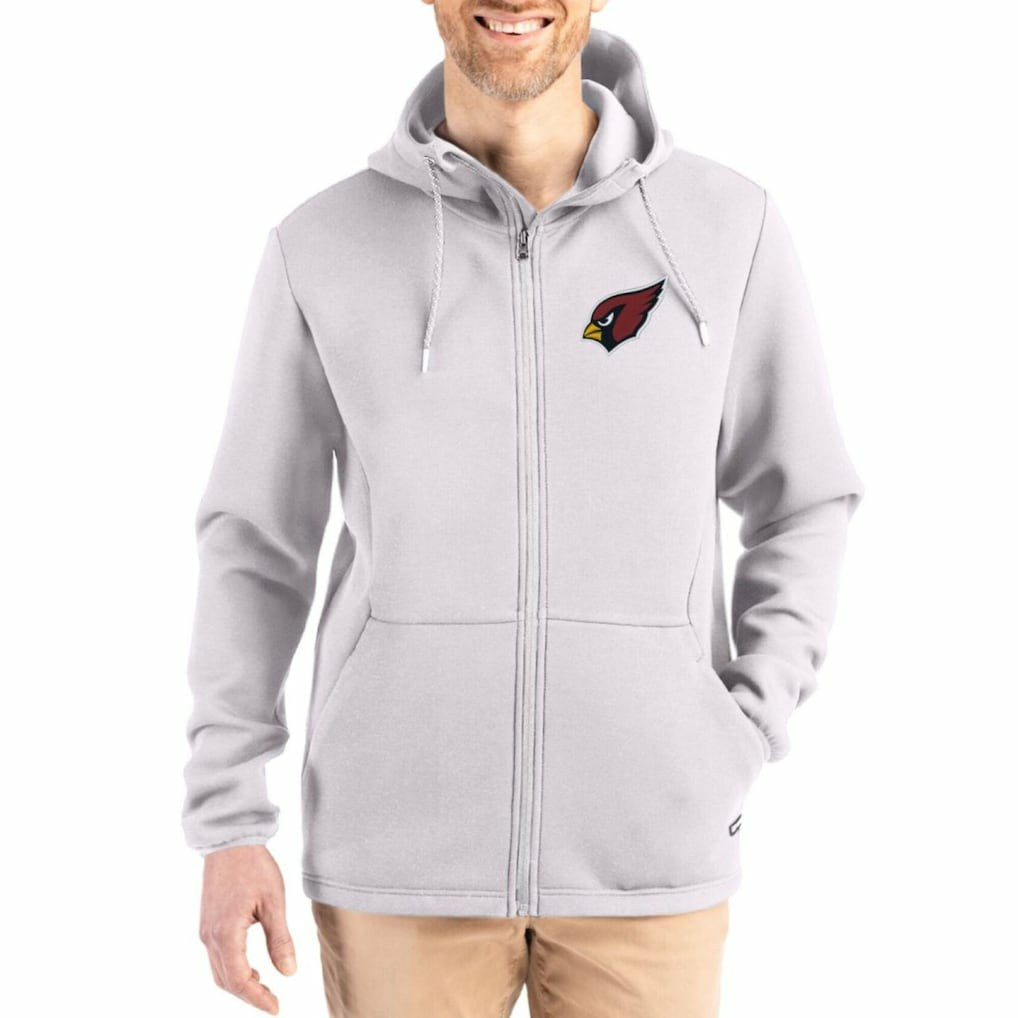 Cutter & Buck Roam Epic Comfort Recycled Full-Zip Hoodie Jacket - Arizona Cardinals