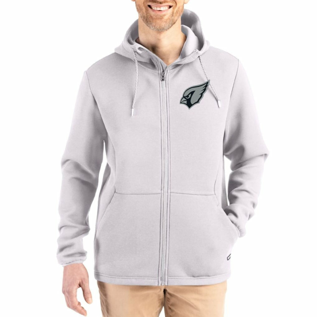 Cutter & Buck Roam Epic Comfort Recycled Full-Zip Hoodie Jacket - Arizona Cardinals
