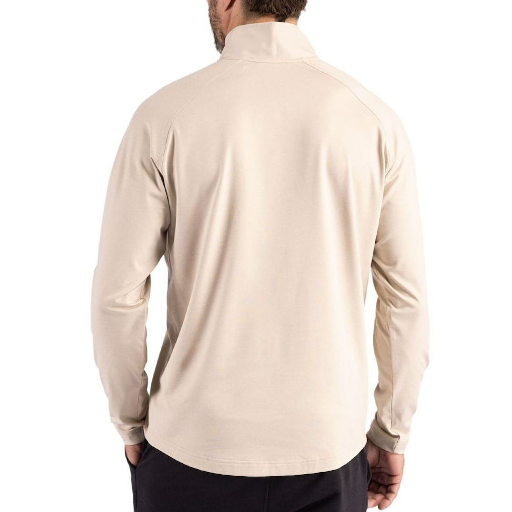 Cutter & Buck Adapt Eco Knit Hybrid Recycled Quarter-Zip Jacket - San Francisco 49ers