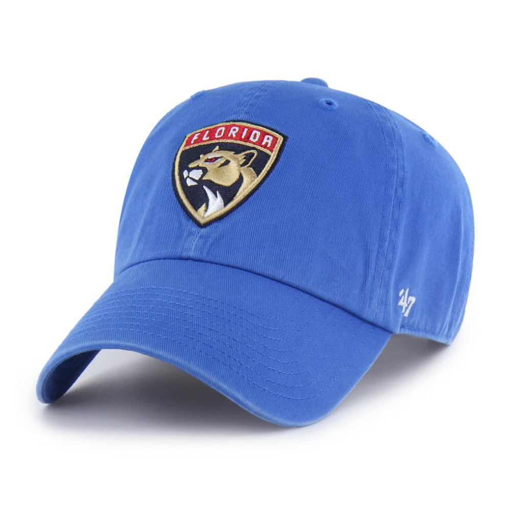 NHL Blue Florida Panthers '47 Logo Clean Up Adjustable Hat