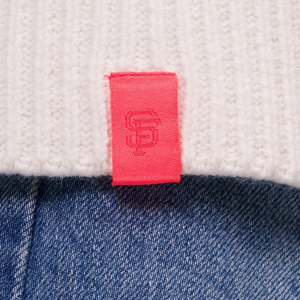 MLB San Francisco Giants Lusso Women's Shyla Knit V-Neck Full-Zip Sweater