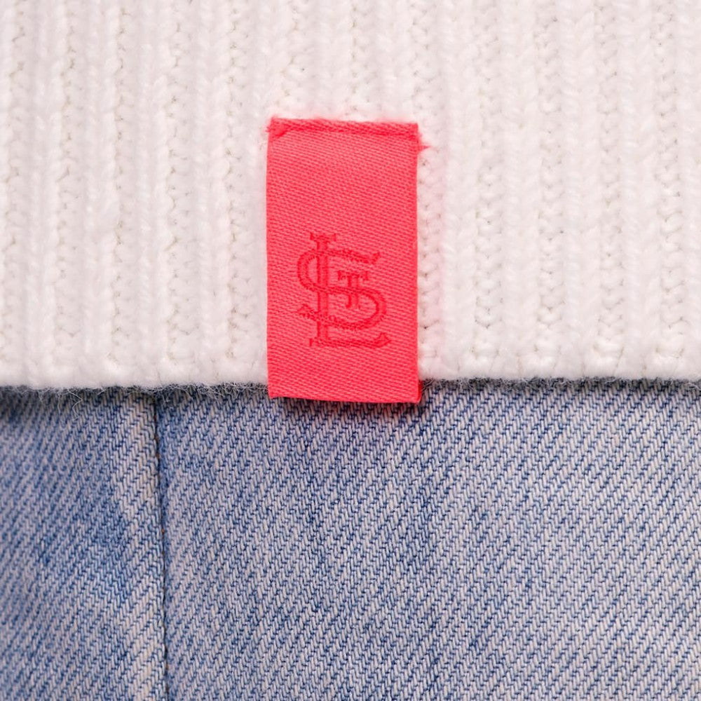 MLB St. Louis Cardinals Lusso Women's Shyla Knit V-Neck Full-Zip Sweater