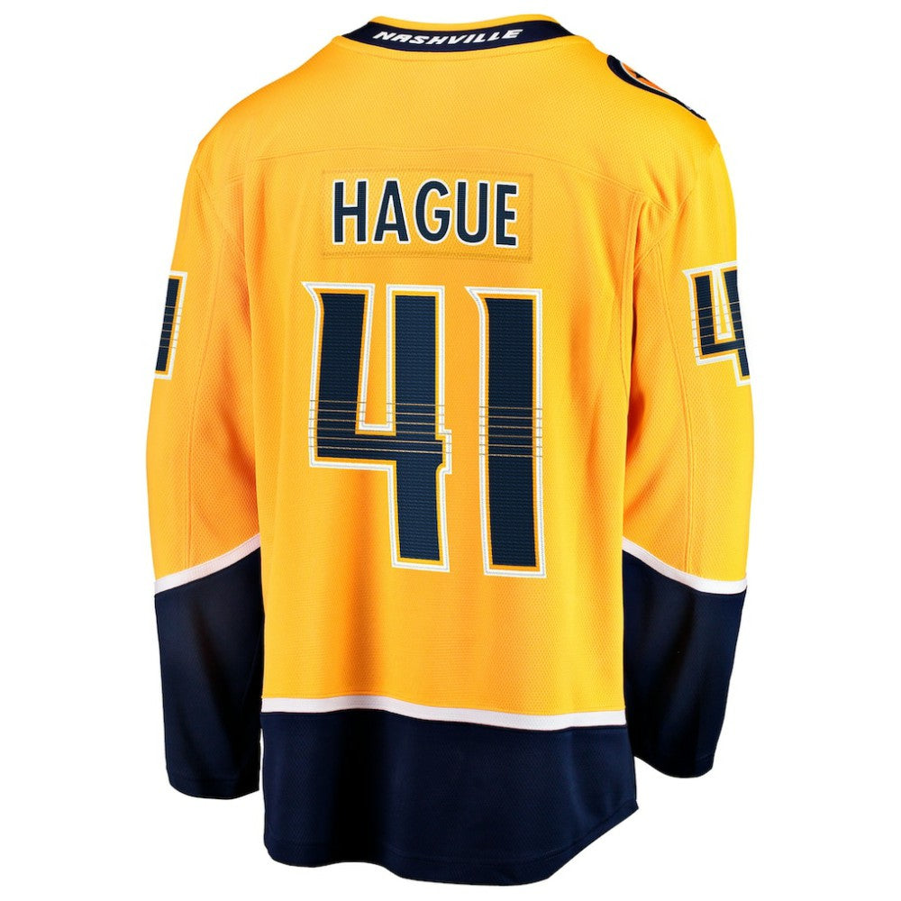 NHL Gold Nicolas Hague Nashville Predators Fanatics Home Breakaway Jersey