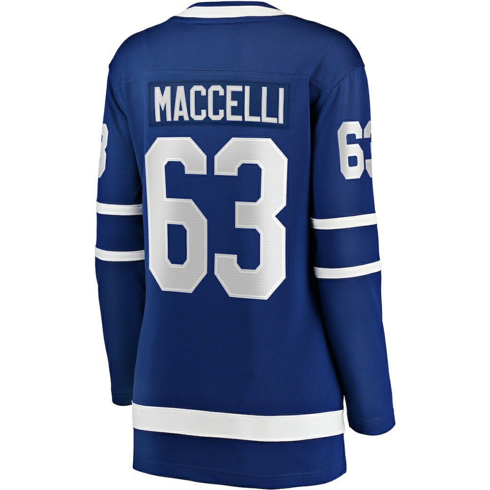 NHL Blue Matias Maccelli Toronto Maple Leafs Fanatics Women's Home Breakaway Jersey