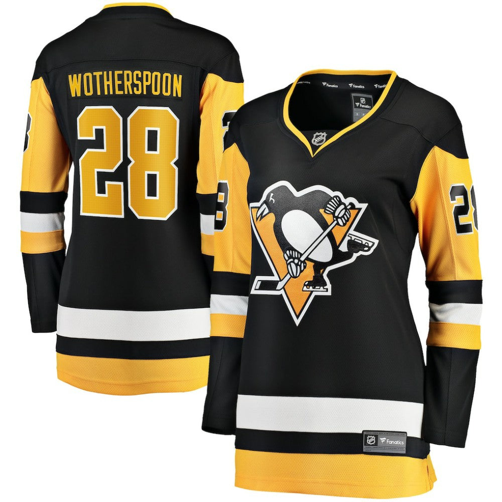 NHL Black Parker Wotherspoon Pittsburgh Penguins Fanatics Women's Home Breakaway Jersey