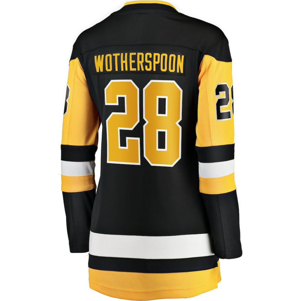 NHL Black Parker Wotherspoon Pittsburgh Penguins Fanatics Women's Home Breakaway Jersey