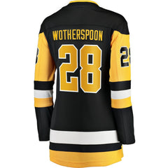 NHL Black Parker Wotherspoon Pittsburgh Penguins Fanatics Women's Home Breakaway Jersey