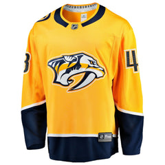 NHL Gold Nick Perbix Nashville Predators Fanatics Home Breakaway Jersey