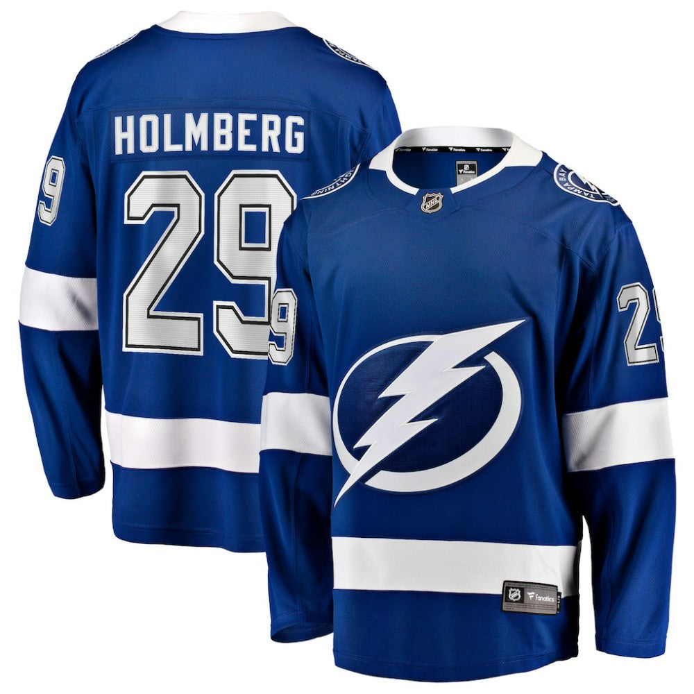 NHL Blue Pontus Holmberg Tampa Bay Lightning Fanatics Home Breakaway Jersey